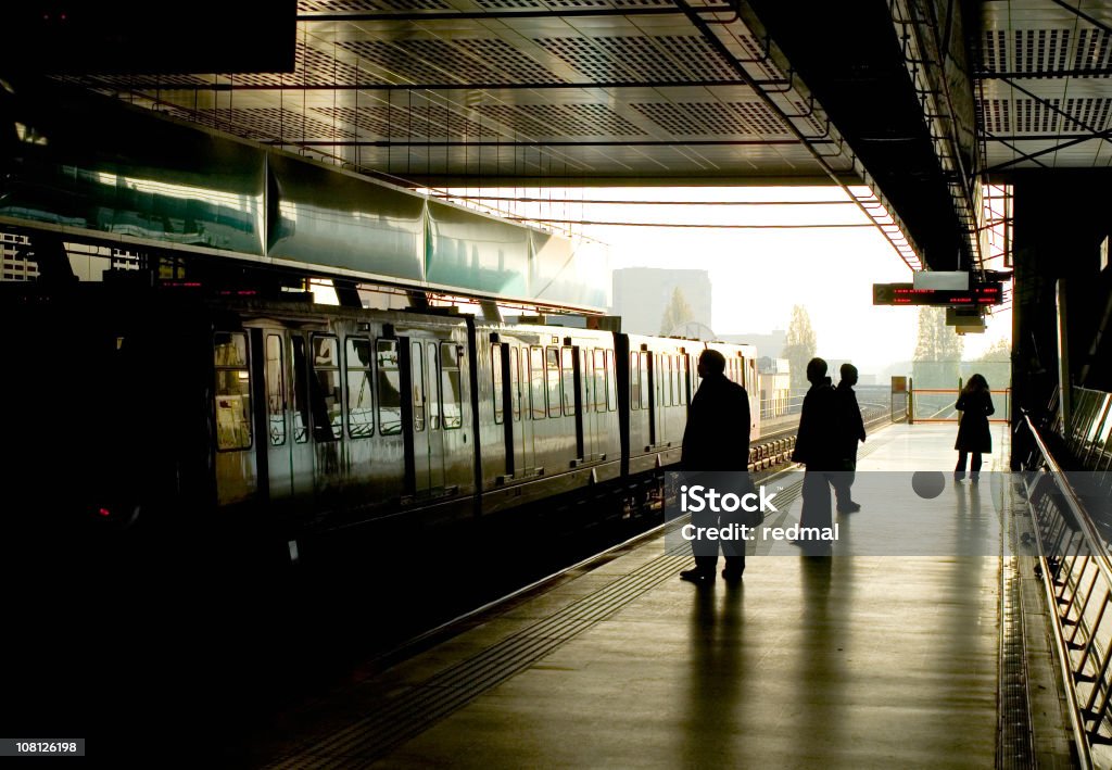 Linha do metro - Royalty-free Pessoas Foto de stock