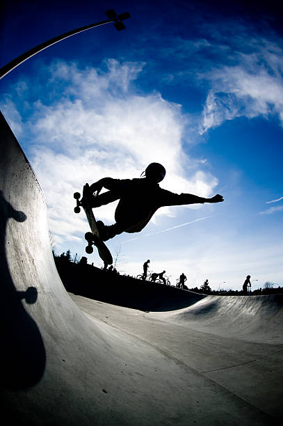 istock Action Sports - Skate Silhouette 108127144