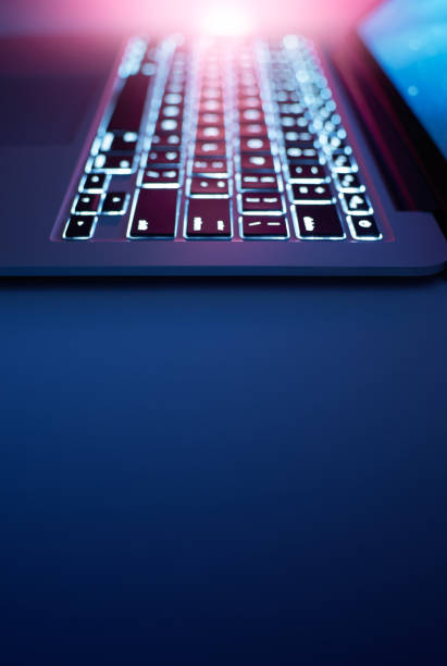 istock Laptop keyboard with copy space, shallow depth of field 1081272070