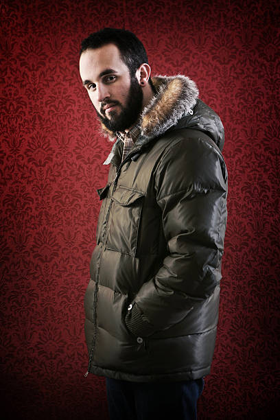 istock Young Man in Plush Jacket Side Shot 108127239