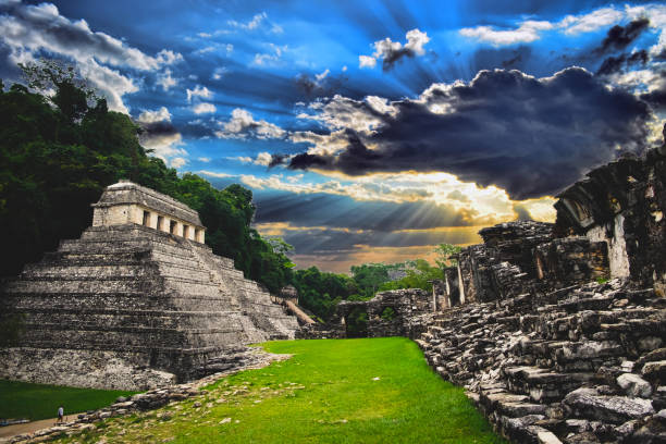 mayan ruins close up
