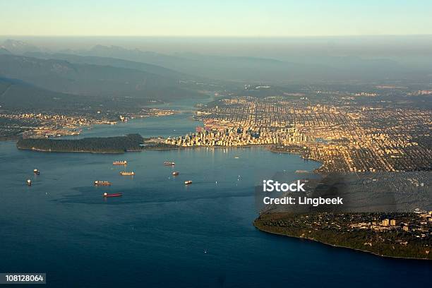 Antena De Vancouver Canadá - Fotografias de stock e mais imagens de Vancouver - Vancouver, Vista Aérea, Cidade