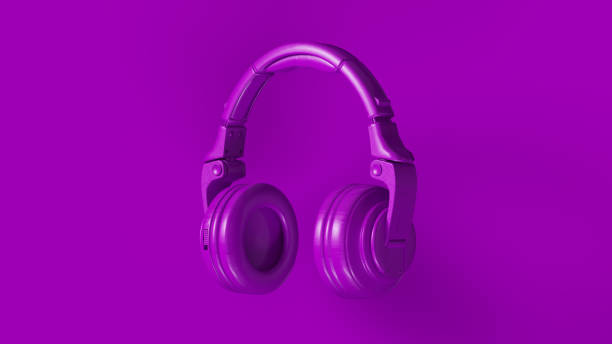 istock Purple Modern Headphones 1081283244