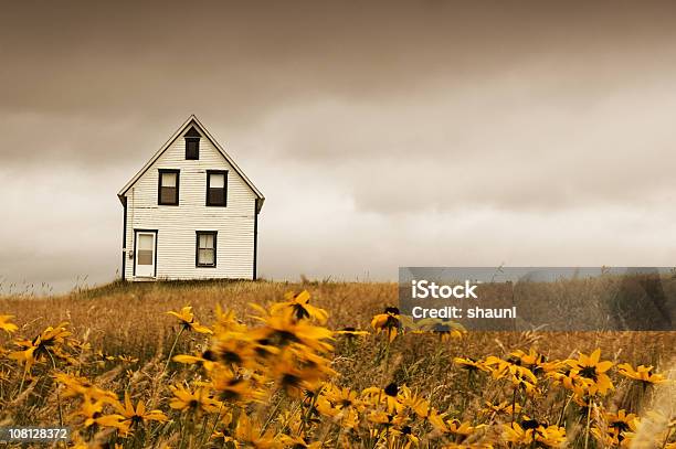 Land Zu Hause Stockfoto und mehr Bilder von Wildblume - Wildblume, Wohnhaus, Bauwerk