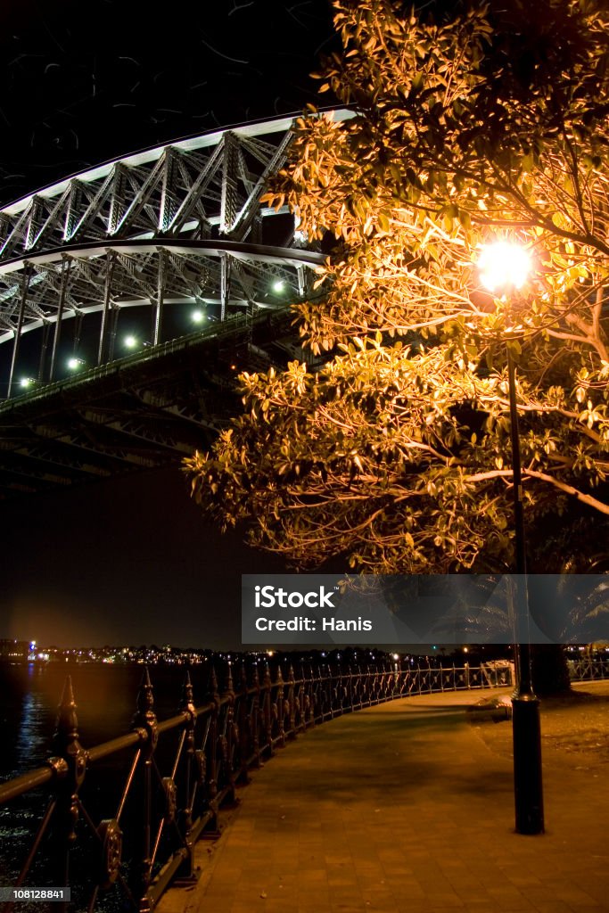 Sydeny night scene  Bridge - Built Structure Stock Photo