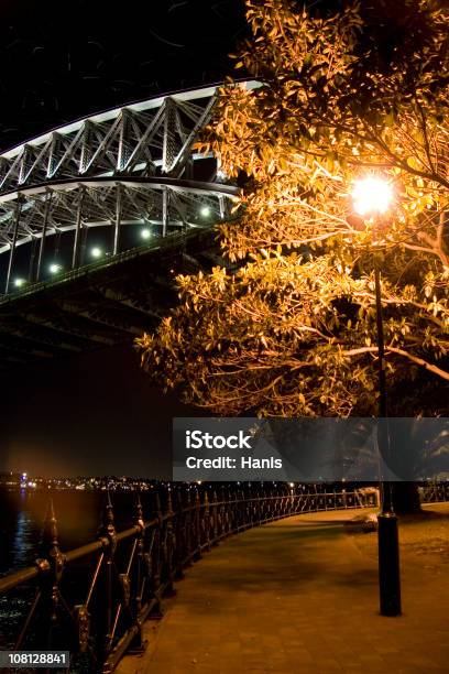 Sydeny Night Scene Stock Photo - Download Image Now - Bridge - Built Structure, Illuminated, Street Light