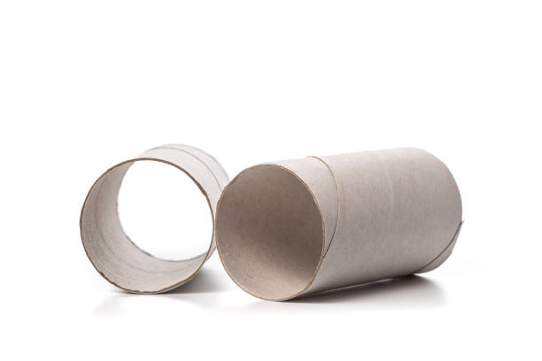 istock empty roll of paper Isolated On White Background 1081292920