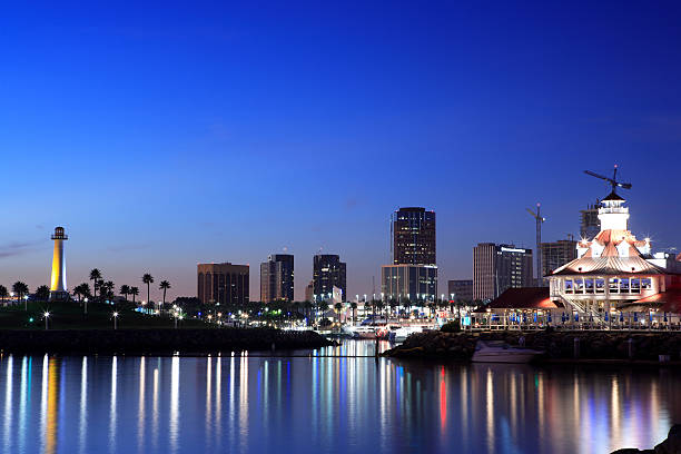 Long Beach Harbor stock photo