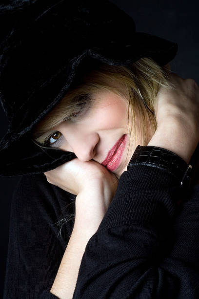 istock Young Woman Acting Coy 108129804