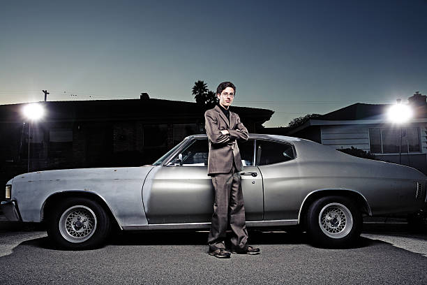 istock Young Man Standing Near Car 108129860