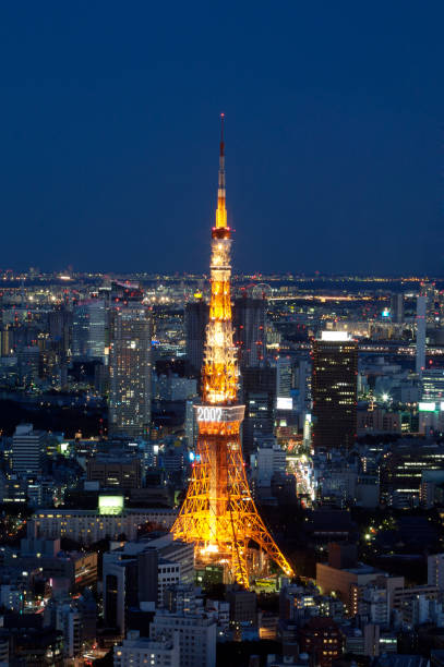 istock Tokyo Tower and Skyline Lit Up at Night 108130128