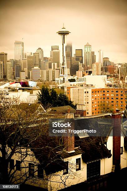 Foto de Horizonte De Seattle e mais fotos de stock de Seattle - Seattle, Silhueta urbana, Arquitetura