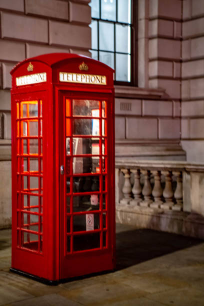 istock Iconic red British Telephone booth 1081320452