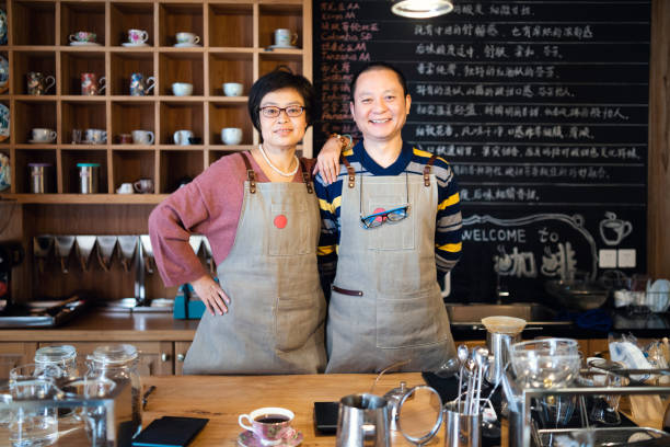 istock Coffee shop owners in Shanghai 1081321520