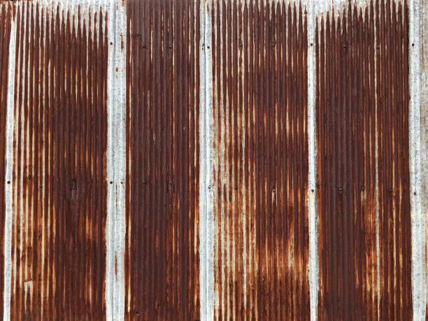 istock The walls are made of galvanized sheets that are stained with rusty clay and need rust removal equipment for aesthetics. 1081329008