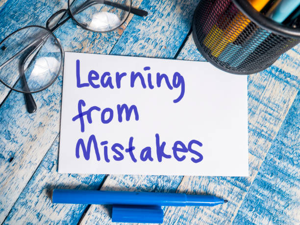 istock Learning from Mistakes, Motivational Words Quotes Concept 1081339050