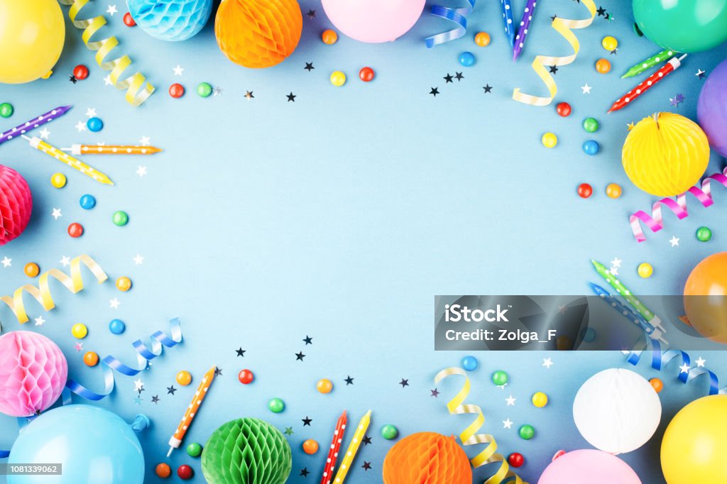 Fondo de la fiesta de cumpleaños. - Foto de stock de Cumpleaños libre de derechos