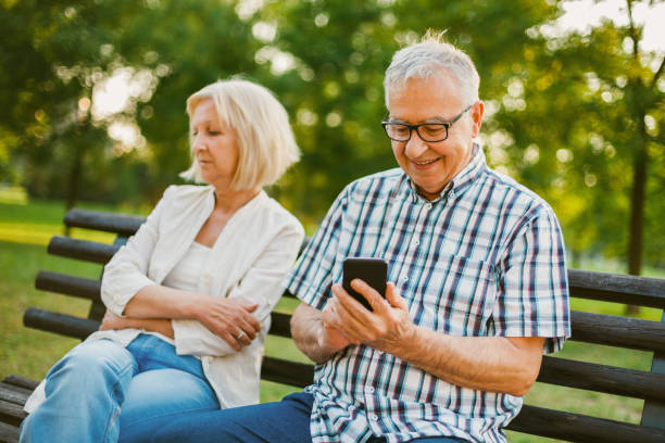 istock Senior couple in park 1081340206