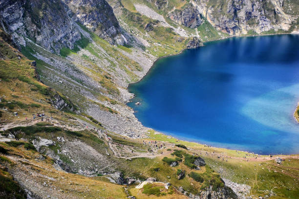 istock Ice lake on mountain landscape 1081364678