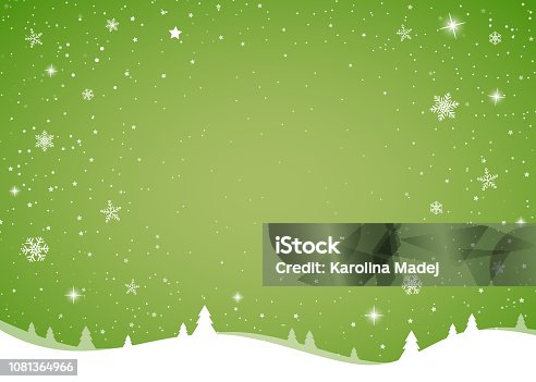 istock Christmas card template with with glossy snowflakes. Vector. 1081364966