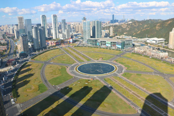 Xinghai Square, largest square in the world, Dalian, China