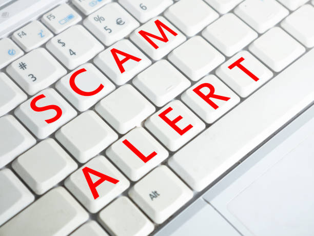 istock Scam Alert, Internet Fraudulent Words Quotes Concept 1081389140