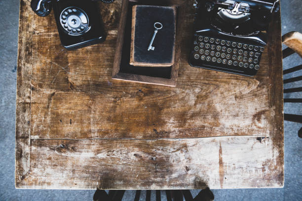 Workplace of a writer with copy space
