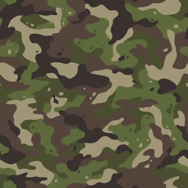 Vector illustration of army camouflage