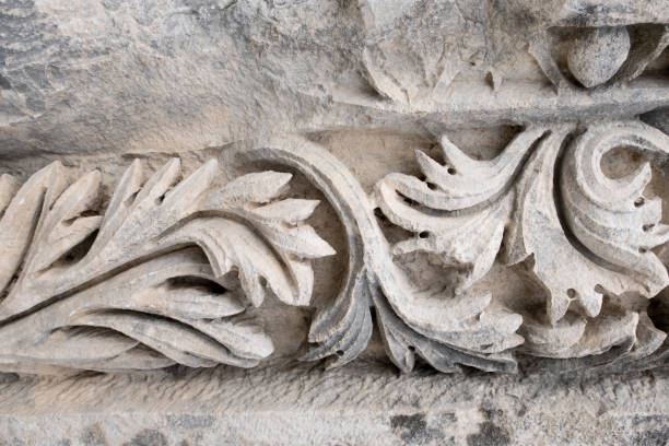 istock Ancient Stone Ornament of Myra, Turkey 1081391256