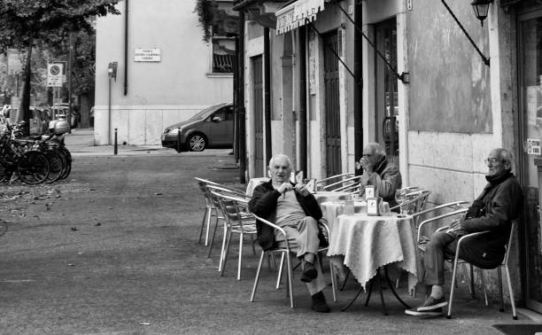 Verona, 10/21/2018\n\n\nold people sitting at the bar in Verona
