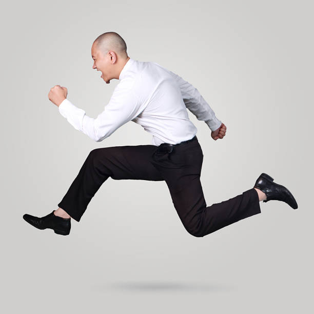 istock Young Businessman Running Fast 1081394494