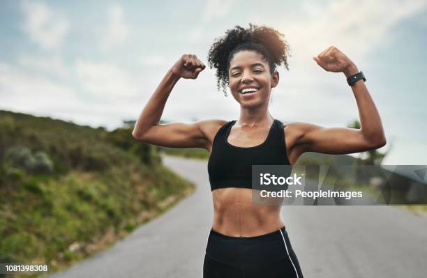 How You Like Me Now Stock Photo - Download Image Now - Flexing Muscles, Women, Muscular Build