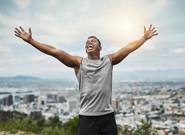 istock I'm the king of the world! 1081399444