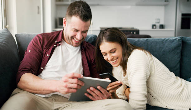 istock Home is where my wife and wifi is 1081406242