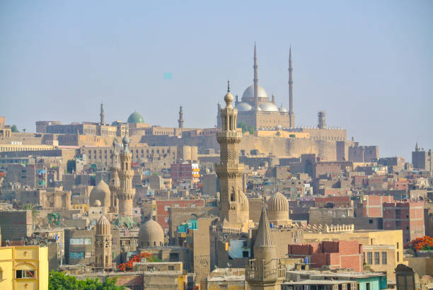 Egypt, Egitto Panorama over Cairo egito stock pictures, royalty-free photos & images