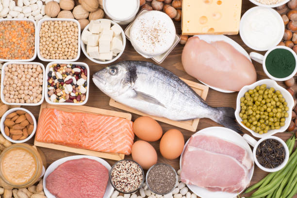 istock Food rich in protein 1081417952