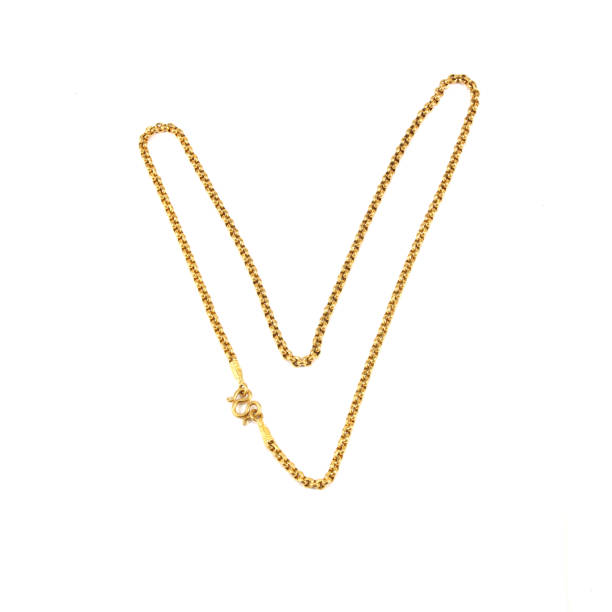 istock Golden chain isolated on the white background 1081421852