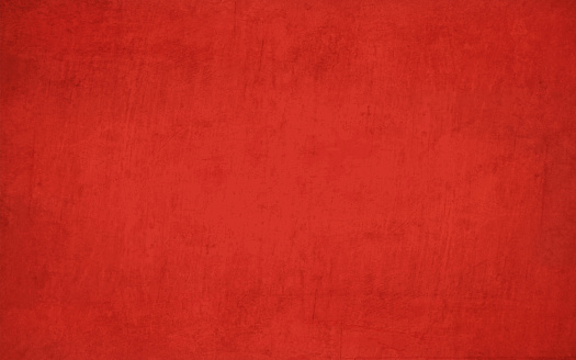 Horizontal bright deep blood red coloured crumpled paper effect wall texture vector background . Paper texture. Cracked, crumpled look. Rectangular grunge background. No text, No people. Copy space. Plain. Blotched surface. Stained look. Paint brush stroke wall effect. Can be used as a wallpaper, Xmas background, gift wrapping sheet or Birthday or  New Year celebration background.