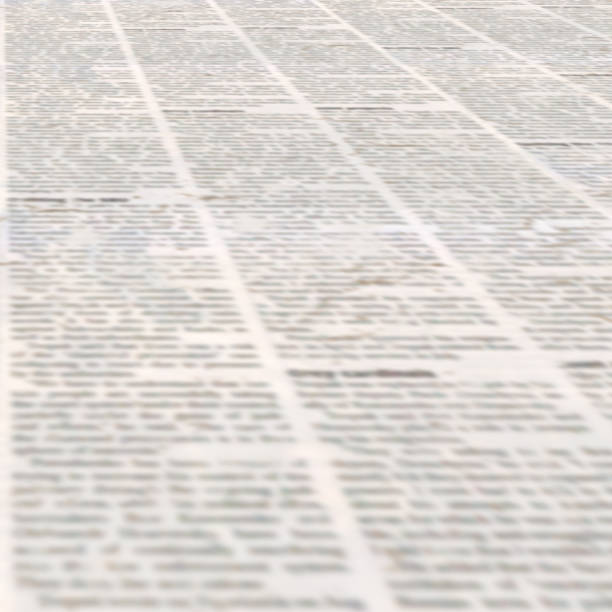 istock Newspaper with old vintage unreadable paper texture background 1081428038