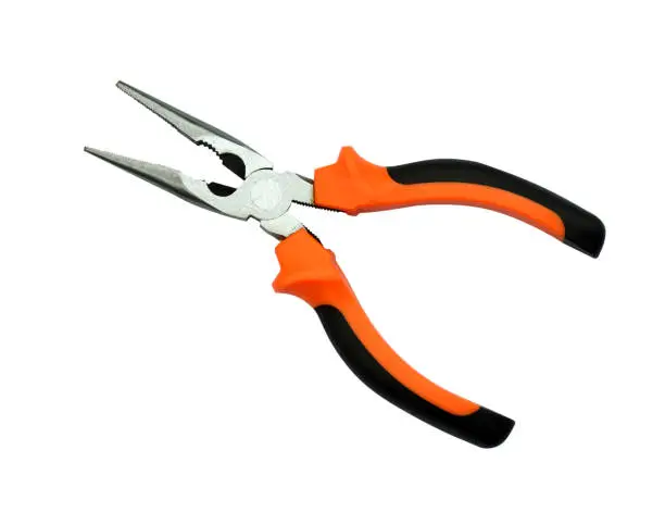 Photo of Pliers tool pliers on a white background.