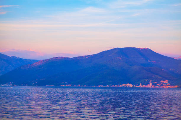 istock Tivat town and airplane 1081457388