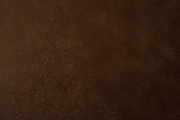Photo of Brown leather texture background, genuine leather