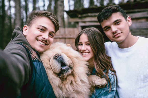 istock Selfie With Our Hairy Friend 1081468960