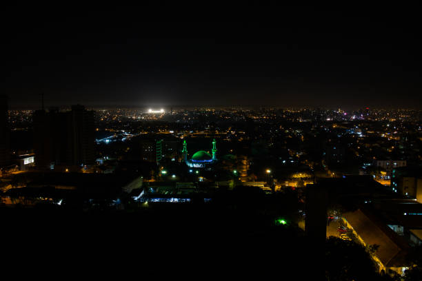 istock Lights and city at night 1081473532