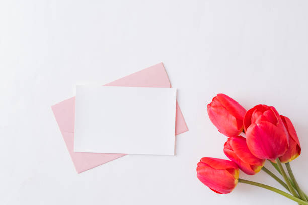 istock Mockup white greeting card 1081475860
