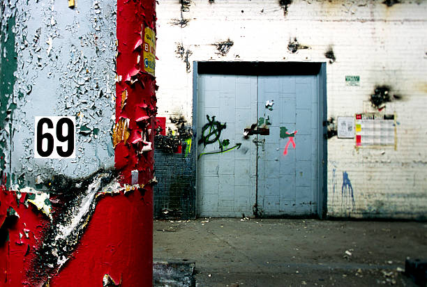 Empty Warehouse stock photo