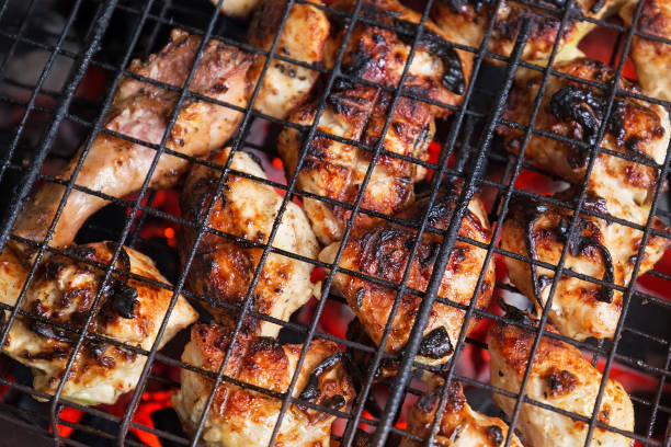 istock Barbecue from chicken meat on the grill. 1081495728