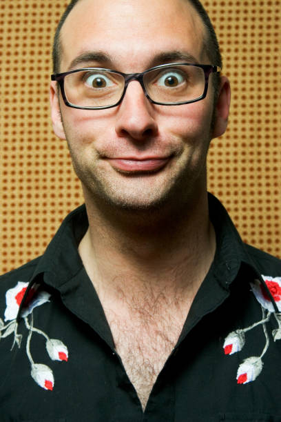 istock Man Making Funny Face Wearing Glasses 108149646