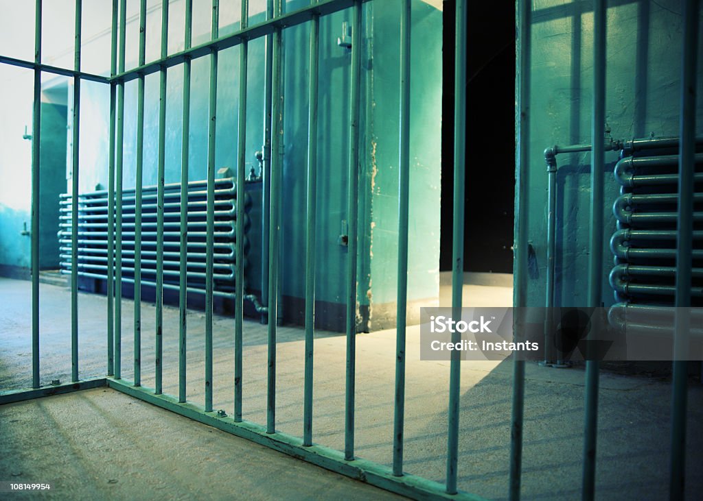 내부 감방 보기 - 로열티 프리 교도소 스톡 사진