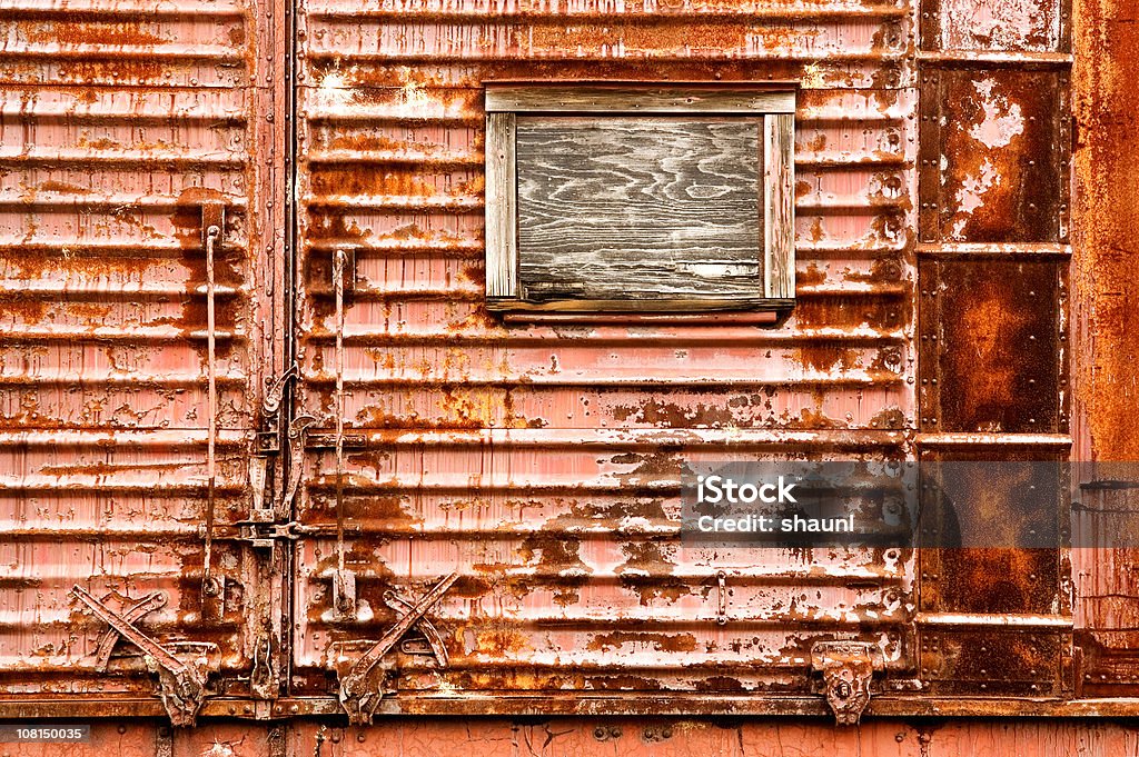 Oxidadas de carril - Foto de stock de Abandonado libre de derechos